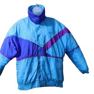 Serac Vintage 80s Cross Color Warm Winter Ski Jacket 10